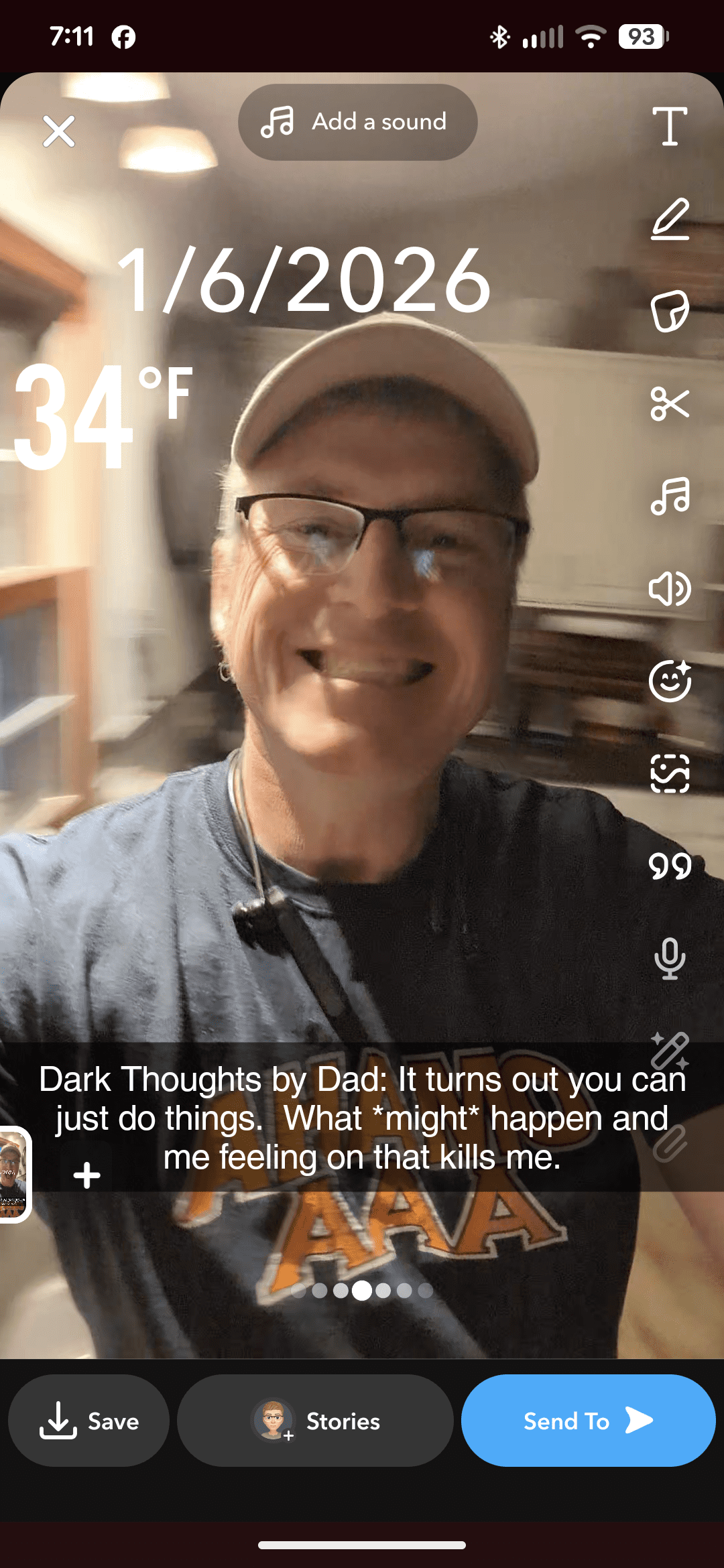 Dark Thoughts By Dad: It turns out you can just do things. What "might" happen and me feeling on that kills me.